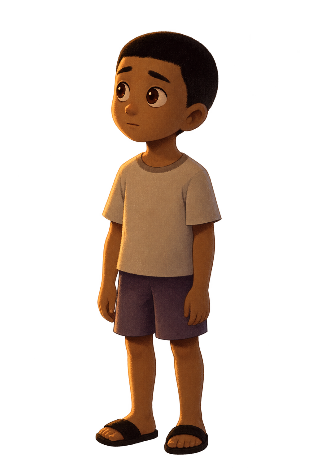 The boy from The War Inside, standing quietly beside the title